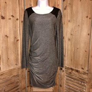 Guess long sleeved dress. Black & pewter. Medium